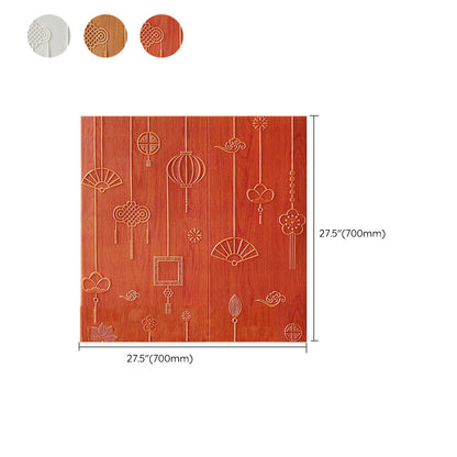 Skorter | Contemporary Wall Panels Self-Adhesive Waterproof Cartoon 3D Print Wall Covering