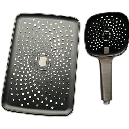 Skorter | Black Large Shower Head Standard Spray Pattern with Hand Shower