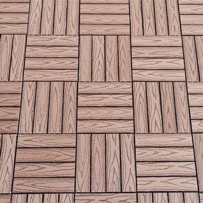 Skorter | 12" X 12" Deck/Patio floor tiles 4-Slat Square for outdoor patio tiles
