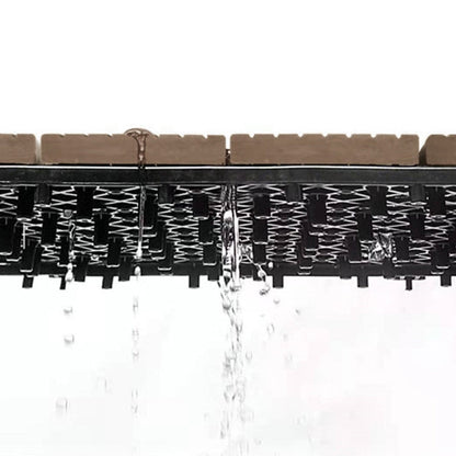 Skorter | 12" X 12" Deck/Patio floor tiles 4-Slat Square for outdoor patio tiles