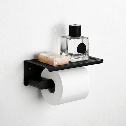 Skorter | Contemporary bathroom accessory single piece or in set made of black metal