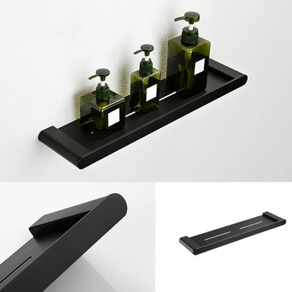 Skorter | Contemporary bathroom accessory single piece or in set made of black metal