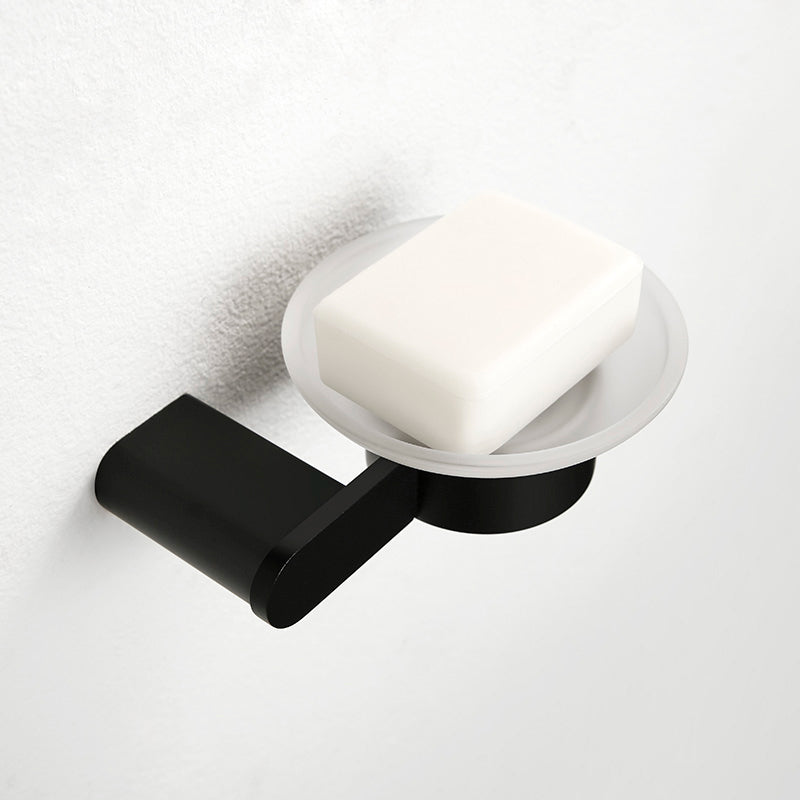 Skorter | Contemporary bathroom accessory single item or in set made of black metal