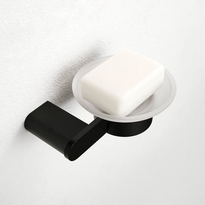 Skorter | Contemporary bathroom accessory single item or in set made of black metal