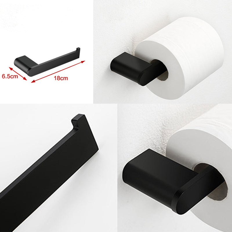 Skorter | Contemporary bathroom accessory single item or in set made of black metal