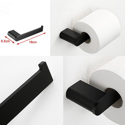 Skorter | Contemporary bathroom accessory single item or in set made of black metal