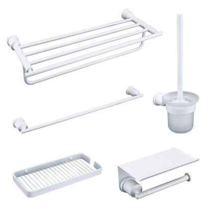 Skorter | Contemporary white bathroom accessories as a single piece or in a set