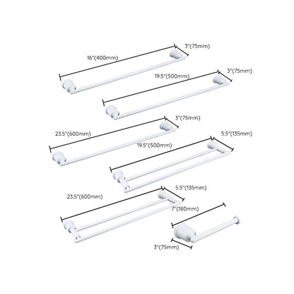 Skorter | Contemporary white bathroom accessories as a single piece or in a set