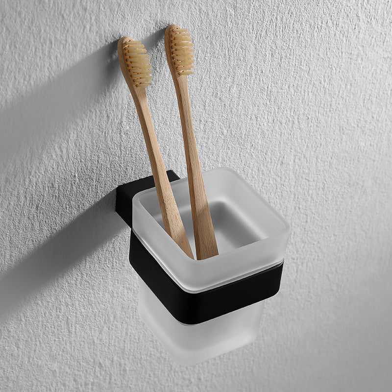 Skorter | Contemporary Bathroom Accessories As Individual Item Or As Set in Black