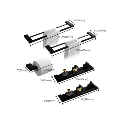 Skorter | Contemporary Bathroom Accessories As Individual Item Or As Set in Black