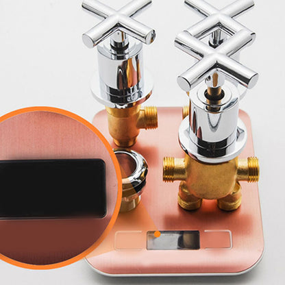 Skorter | Contemporary Bathroom Faucet Deck Mount Copper Low Arc Swivel Roman Bathtub Faucet Set