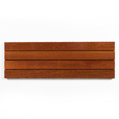 Skorter | 4-Slat Wood Deck/Patio Floor Tiles Interlocking Installation Floor Tiles