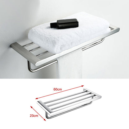Skorter | Contemporary bathroom accessories single item or in set in silver