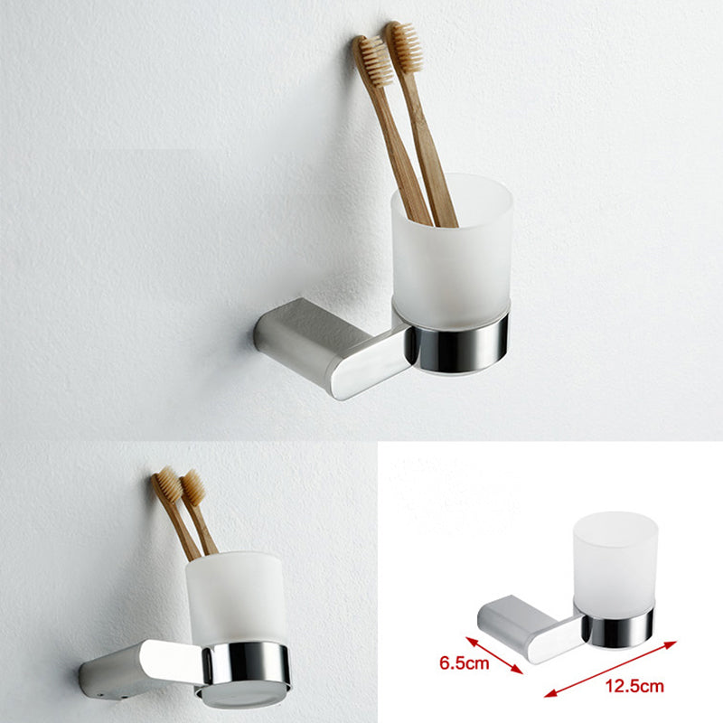 Skorter | Contemporary bathroom accessories single item or in set in silver