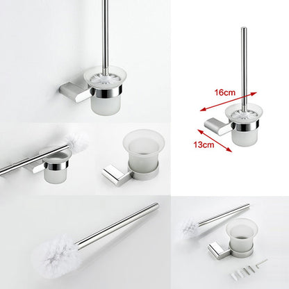 Skorter | Contemporary bathroom accessories single item or in set in silver
