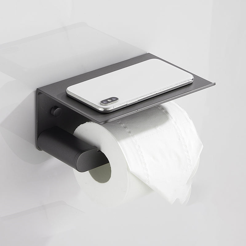 Skorter | Contemporary bathroom accessories single piece or in a set made of gray metal