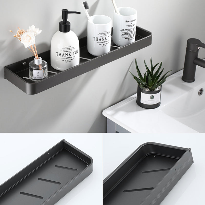 Skorter | Contemporary bathroom accessories single piece or in a set made of gray metal