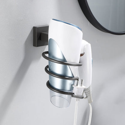 Skorter | Contemporary bathroom accessories single piece or in a set made of gray metal