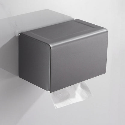 Skorter | Contemporary bathroom accessories single piece or in a set made of gray metal