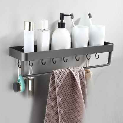 Skorter | Contemporary bathroom accessories single piece or in a set made of gray metal