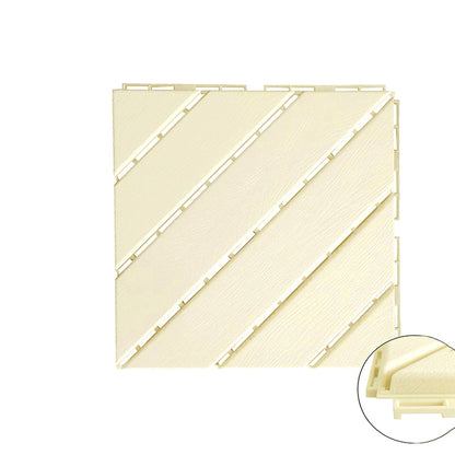 Skorter | 4-Slat 12" X 12" PVC Floor Tiles Connection Installation Floor Tiles