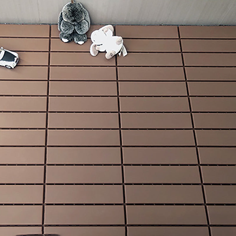 Skorter | 4-Slat 12" X 12" PVC Floor Tiles Connection Installation Floor Tiles