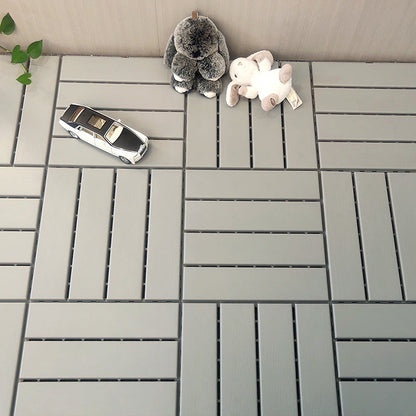 Skorter | 4-Slat 12" X 12" PVC Floor Tiles Connection Installation Floor Tiles
