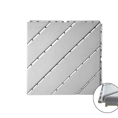 Skorter | 4-Slat 12" X 12" PVC Floor Tiles Connection Installation Floor Tiles