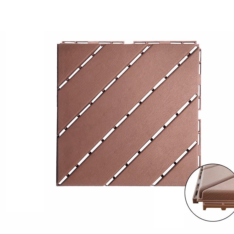 Skorter | 4-Slat 12" X 12" PVC Floor Tiles Connection Installation Floor Tiles