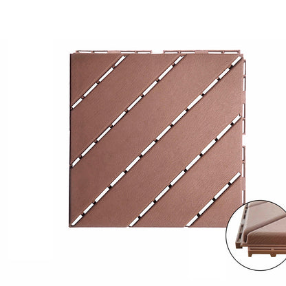 Skorter | 4-Slat 12" X 12" PVC Floor Tiles Connection Installation Floor Tiles