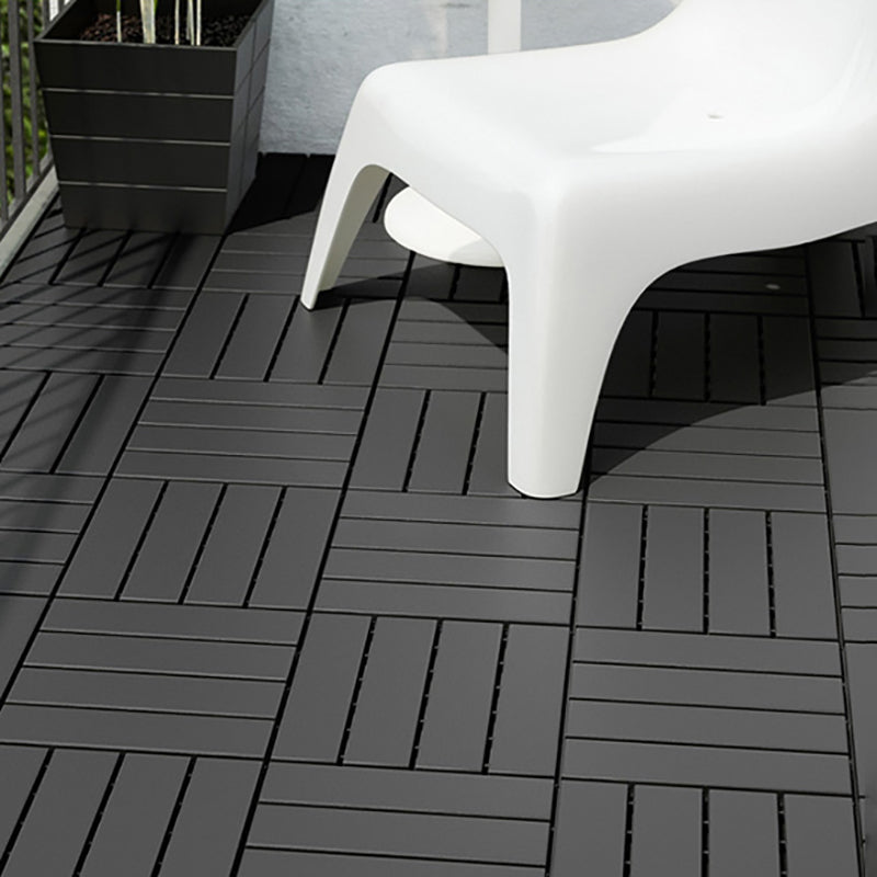 Skorter | 4-Slat 12" X 12" PVC Floor Tiles Connection Installation Floor Tiles