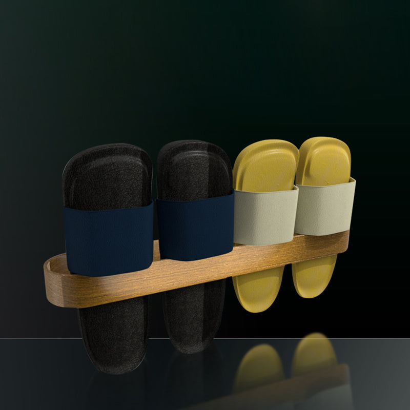 Skorter | 2-piece modern bathroom hardware set in gold/black, towel holder
