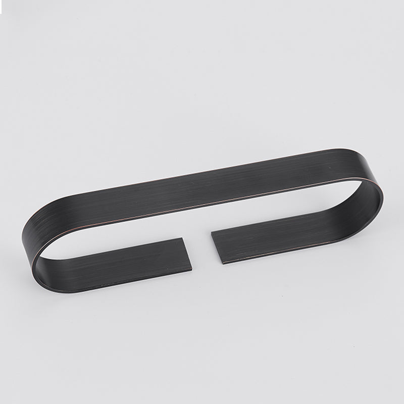 Skorter | 2-piece modern bathroom hardware set in gold/black, towel holder