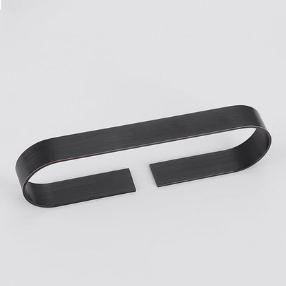 Skorter | 2-piece modern bathroom hardware set in gold/black, towel holder