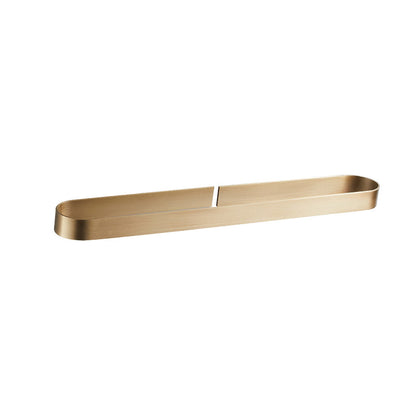 Skorter | 2-piece modern bathroom hardware set in gold/black, towel holder