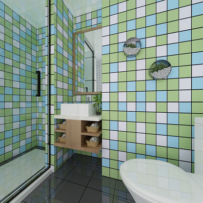 Skorter | Colorful Mosaic Peel & Stick Tiles Waterproof Shower Wallpaper