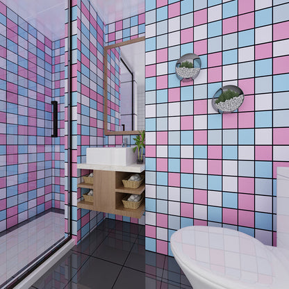 Skorter | Colorful Mosaic Peel & Stick Tiles Waterproof Shower Wallpaper