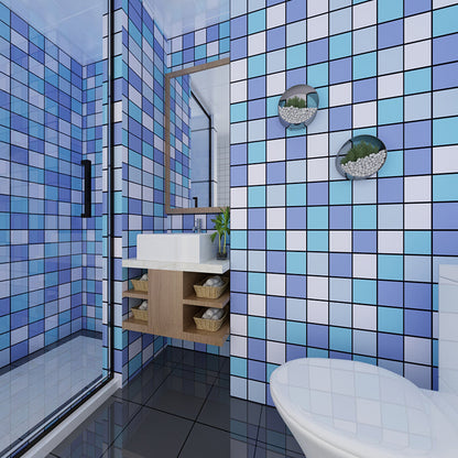Skorter | Colorful Mosaic Peel & Stick Tiles Waterproof Shower Wallpaper
