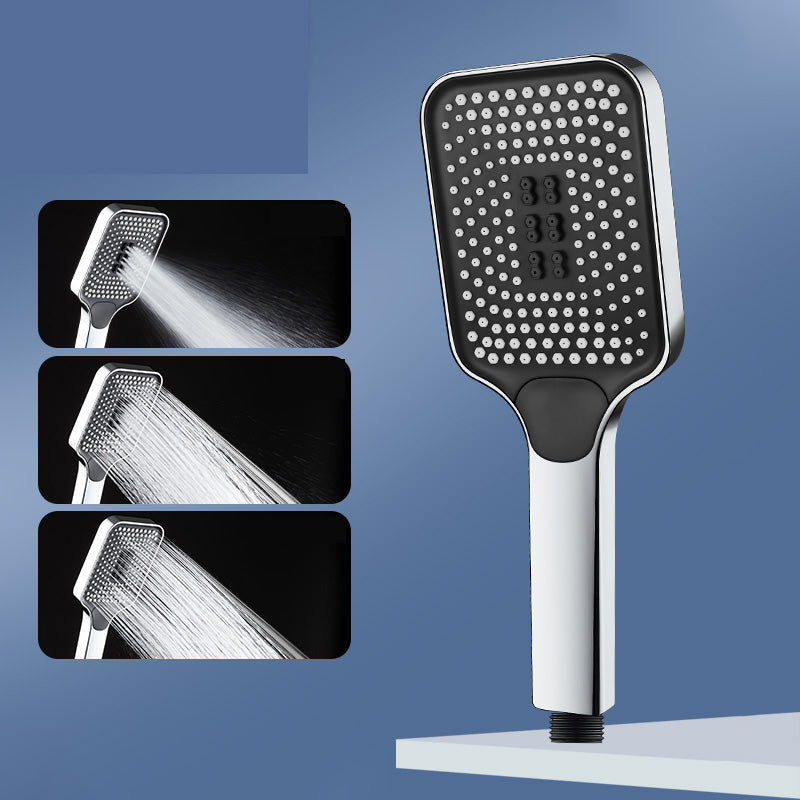 Skorter | Modern Rectangular Hand Shower in Black 3 Spray Wall Mounted Hand Shower
