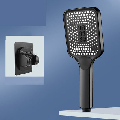 Skorter | Modern Rectangular Hand Shower in Black 3 Spray Wall Mounted Hand Shower