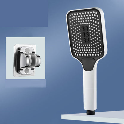 Skorter | Modern Rectangular Hand Shower in Black 3 Spray Wall Mounted Hand Shower