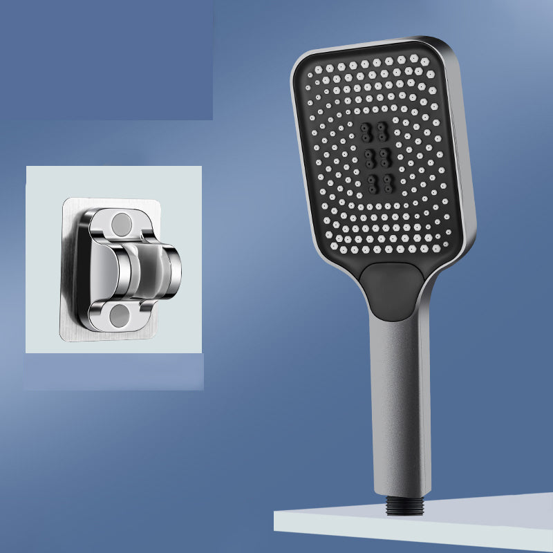 Skorter | Modern Rectangular Hand Shower in Black 3 Spray Wall Mounted Hand Shower