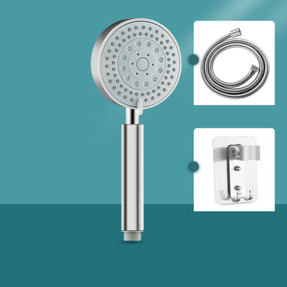 Skorter | Round self-cleaning hand shower adjustable spray pattern stainless steel hand shower