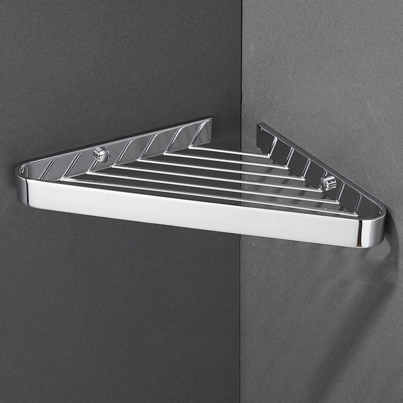 Skorter | 2-piece modern bathroom accessory set, polished chrome/gold, bathroom shelf