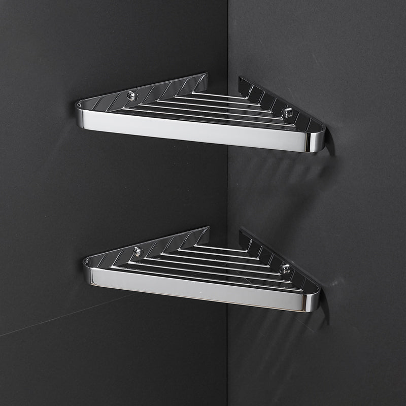 Skorter | 2-piece modern bathroom accessory set, polished chrome/gold, bathroom shelf