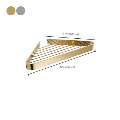 Skorter | 2-piece modern bathroom accessory set, polished chrome/gold, bathroom shelf