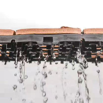 Skorter | 4-Slat Wood Floor Tiles Interlocking Installation Floor Tiles