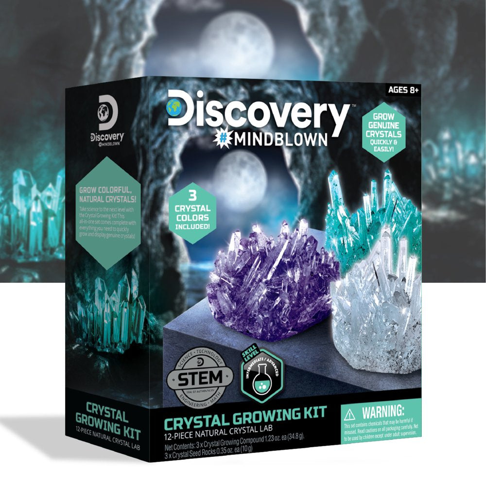 Skørter | Discovery™ #Mindblown 12-piece Natural Crystal Growth Science Kit, for Kids & Teens