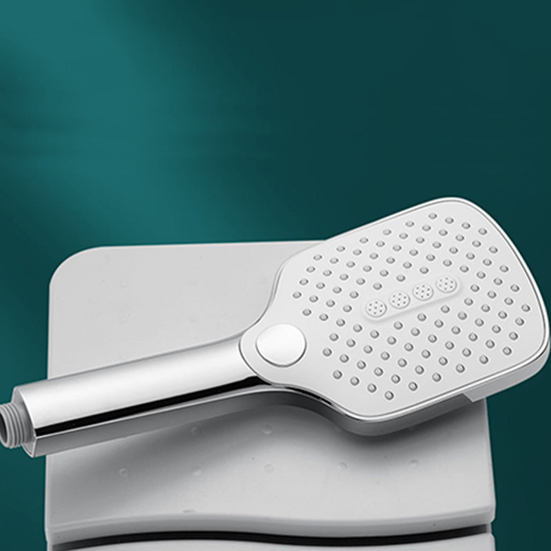Skorter | Rectangular Self-Cleaning Hand Shower Adjustable Spray Pattern Wall-Mounted Hand Shower