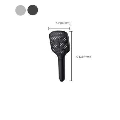 Skorter | Rectangular Self-Cleaning Hand Shower Adjustable Spray Pattern Wall-Mounted Hand Shower